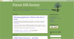 Desktop Screenshot of foresthillsociety.com